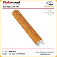 Nẹp Bậc Cầu Thang Nhựa Giả Gỗ Galawood NB-917