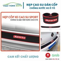 Nẹp cao su dán cốp xe ô tô chống trầy xước bụi bẩn sử dụng băng keo 3M cực kì chắc chắn