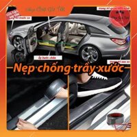 Nẹp Carbon CHỐNG TRẦY XƯỚC bậc cửa bậc cốp ba đờ sốc ô tô - 5 Cm,1M