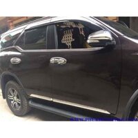 NẸP CHÂN KÍNH INOX FORTUNER 2020-2019-2018-2017 VIỀN CHÂN KÍNH CỬA XE Ô TÔ