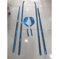 Nẹp chân kính INOX xe Kia K3, Cerato 2016 2017 2018-8 chi tiết.