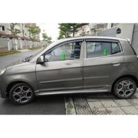 Nẹp chân kính Kia Morning 2007-2011 inox