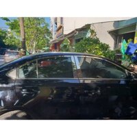 Nẹp Chân Kính Xe VIOS 2008 2009 2010 2011 2012 2013 2014 2015 2016 2017 2018 2019 2020 mẫu inox, bộ 4 thanh