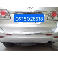 Nẹp Chống trầy cốp Fortuner 2008 2009 2010 Ốp bậc cốp, mạ Crom, mẫu Cao cấp bac cop