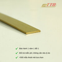 Nẹp Đồng La 2x20 Cao Cấp – Trang Trí Nội Thất, Viền Gạch, Bo Cạnh