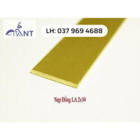 Nẹp Đồng La 2x30, nẹp đồng la, ron đồng, nẹp trang trí, nẹp chống trơn, giá 1m