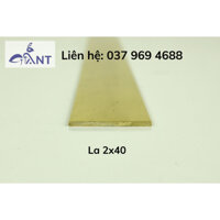 Nẹp Đồng La 2x40, nẹp đồng la, ron đồng, nẹp trang trí, nẹp chống trơn, giá 1m