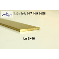 Nẹp Đồng La 5x40, nẹp đồng la, ron đồng, nẹp trang trí, nẹp chống trơn, giá 1m