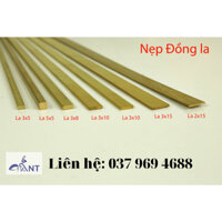 Nẹp Đồng La3x15, nẹp đồng la, nẹp decor nhà, nẹp trang trí, nẹp chống trơn, giá 1m