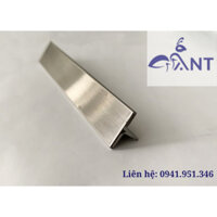 Nẹp Inox Chữ T Trắng Xước, Nhiều Kích Thước, Inox 304, Thanh Dài 2m4, dày 0,8li