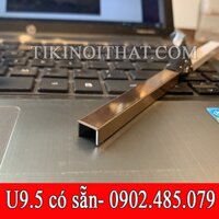 NẸP INOX CHỮ U MÀU HỒNG XƯỚC DÀI 2M4