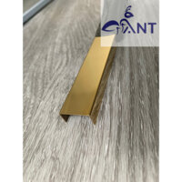 Nẹp Inox Chữ U Vàng Gương, Nẹp Chạy Chỉ Trang Trí, Nhiều kích thước, Inox 304, Thanh dài 2m44