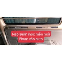 Nẹp inox sườn xe Ford Transit (1 ĐÔI), Inox bịt 6 lỗ trong xe Transit sẵn băng keo 2 mặt Phạm Văn auto-Mẫu mới