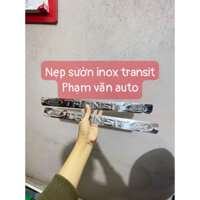 Nẹp inox sườn xe Ford Transit (1 ĐÔI), Inox bịt 6 lỗ trong xe Transit sẵn băng keo 2 mặt Phạm Văn auto