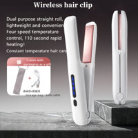 Nẹp Không Dây Sạc Tóc Máy Duỗi Nam Nữ Thẳng Uốn Kép Mini Nẹp Không Dây S
