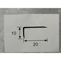 Nẹp nhôm L10x20,nẹp L10x20 nhôm,nẹp V lệch 10x20,nẹp ốp góc cạnh L10x20,nẹp sàn gỗ L10x20,nẹp kết thúc sàn L10x20