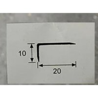 Nẹp nhôm L10x20,nẹp L10x20 nhôm,nẹp V lệch 10x20,nẹp ốp góc cạnh L10x20,nẹp sàn gỗ L10x20,nẹp kết thúc sàn L10x20
