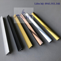 Nẹp nhôm T12, Nẹp chữ T, Nẹp chạy chỉ trang trí, Nẹp vách, thanh dài 2m5