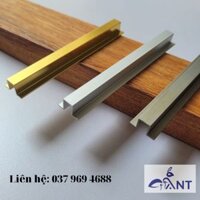 Nẹp nhôm U tai, nẹp nhôm U7 vách âm, nẹp nhôm chữ U vách âm, nẹp trần, nẹp U chạy chỉ âm tường, cây dài 2m5