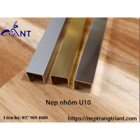 Nẹp nhôm U10, nẹp chữ U các loại, nẹp trang trí, nẹp vách, nẹp trần, nẹp gỗ, nẹp chạy chỉ MDF, thanh 2m5