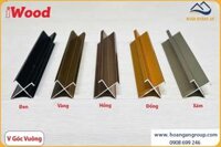 Nẹp Nhôm V Góc U Vuông Tấm Ốp Than Tre Iwood NNVGUV8