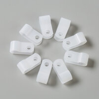 Nẹp nhựa ghim dây điện lên tường 6.4R - Túi 1000 cái