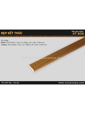 Nẹp nhựa Kết thúc KT205