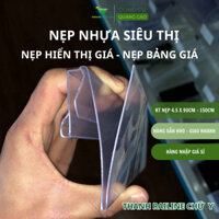 Nẹp nhựa siêu thị, set 05 thanh nẹp cài giá chữ Y, kẹp giá siêu thị, Thegioi Wobbler, nẹp móc kệ sắt, nẹp nhựa hiển thị.