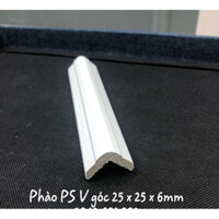 Nẹp nhựa V bo ốp cạnh cột cạnh góc màu trắng bản rộng 3cm
