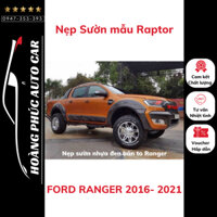 Nẹp sườn Ford ranger mẫu Raptor [ SALE SỐC ] Nẹp Sườn mẫu Raptor xe FORD RANGER 2016- 2021 nhựa đen ABS