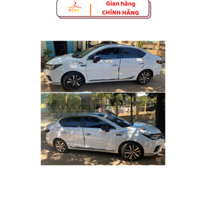 Nẹp sườn xi mạ cho xe Honda City