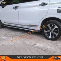 Nẹp sườn Xpander mẫu inox mới xịn không han gỉ, không bong tróc bay màu - Do choi xe hoi uy tin