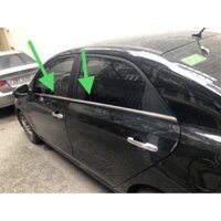 Nẹp viền chân kính inox theo xe Kia Soluto 2029-2021