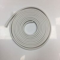 Nẹp viền chống va đập , ốp viền cửa ô tô gioăng cao su cuộn dài 5m - Trắng - 5m
