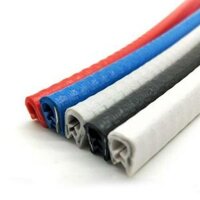 Nẹp viền chữ U cao su lõi thép trang trí và chống xước nẹp viền cánh cửa ô tô cuộn 5 mét - Xanh Đen