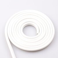 Nẹp viền chữ U cao su lõi thép trang trí và chống xước nẹp viền cánh cửa ô tô cuộn 5 mét - Màu Trắng