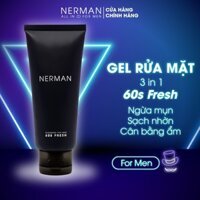[Nerman] Gel Rửa Mặt Trị Mụn Nano Curcumin 60s Fresh