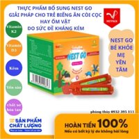 Nest go thực phẩm  bổ sung dinh dưỡng từ yến sào cho trẻ biếng ăn hay ốm vặt còi cọc chậm phát triển hộp 30 ống