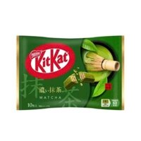 NESTLE - Bánh Kitkat Mini Vị Trà Xanh Đậm Túi 10 Thanh