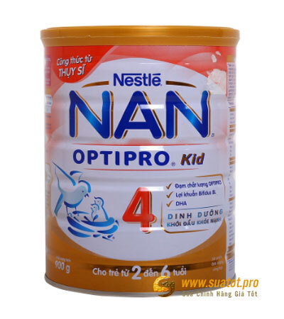 Sữa bột Nan Optipro Kid 4 - hộp 900g (dành cho trẻ từ 3 tuổi trở lên)