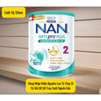 Nestlé NAN (Sữa Mát thuỵ Sĩ) OPTIPRO PLUS Số 2 (400g) nhập khẩu Thụy Sĩ. Bổ sung phức hợp quý 5HMO- HSD 2026