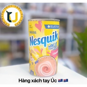 Sữa bột Nestle Nesquik Strawberry - hộp 300g (dành cho trẻ từ 3 tuổi trở lên)