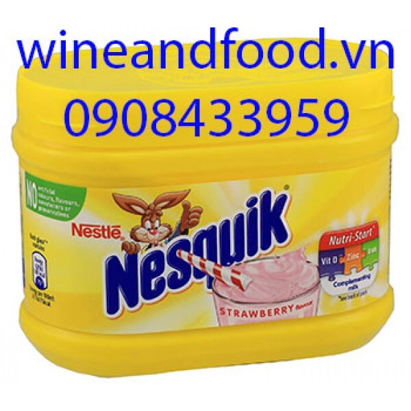 Sữa bột Nestle Nesquik Strawberry - hộp 300g (dành cho trẻ từ 3 tuổi trở lên)