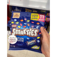 Nestle Smarties Chocolate Fun Pack 11 box & Family Size Bag 340g của Úc