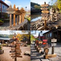 Nét đẹp của tự nhiên: Sức hút của biển gỗ chỉ dẫn