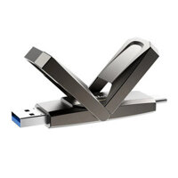 Netac US5 256GB USB Flash Drive Type-C&USB3.2 Dual Interface Pendrive 550MB/s Fast Transmission Speed OTG Stick Disk for