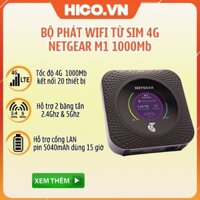 Netgear M1 M2 Netgear Nighthawk MR1100, Bộ Phát Wifi  Từ Sim 4G Tốc Độ 2Gb Cực Nhanh, Hỗ trợ 2 băng tần 2,4Ghz và 5Gh