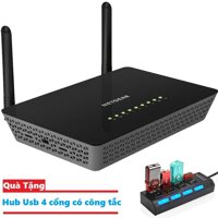 NETGEAR R6220 AC1200 Smart WiFi Router 802.11ac 2.4G&5G Dual Band Gigabit 300Mbps+867Mbps 128M RAM 128M ROM USB 2.0 Tặng kèm Hub Usb 4 cổng có công tắc mới