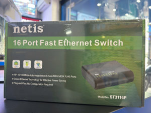 Thiết bị chia mạng Switch Fast Netis ST3116P - 16-Port