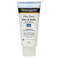 Neutrogena Kem ch?ng n?ng Ultra Sheer Face & Body Dry Touch Sunscreen Lotion SPF50 (88ml)